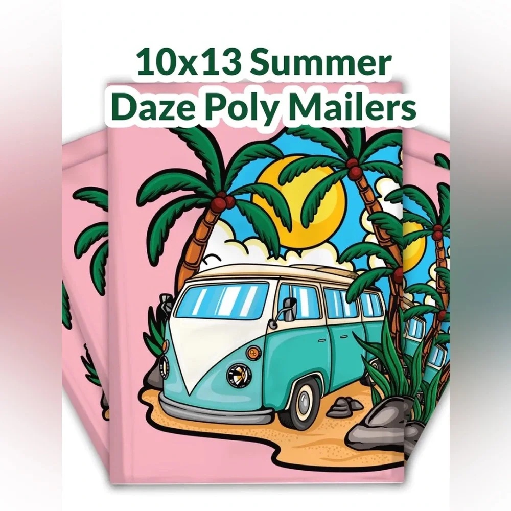 Summer Daze Poly Mailers 10x13 Pack of 25